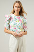 Jacinda Floral Beverly Drape Sleeve Blouse